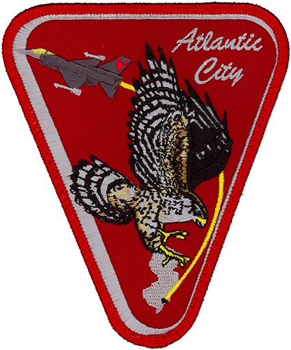 USAF 119th FIGHTER SQUADRON F-16 ORIGINAL AIR FORCE PATCH ATLANTIC CITY 