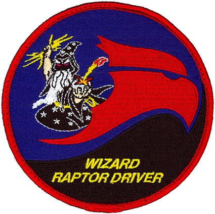 USAF 411th FLIGHT TEST SQUADRON ORIGINAL AIR FORCE PATCH WIZARD RAPTOR DRIVER 