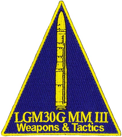 ORIGINAL PATCH LGM-30G MINUTE MAN III WEAPONS & TACTICS USAF 321st MISSILE SQ