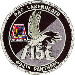 494th FIGHTER SQUADRON F 15E Flightline Insignia
