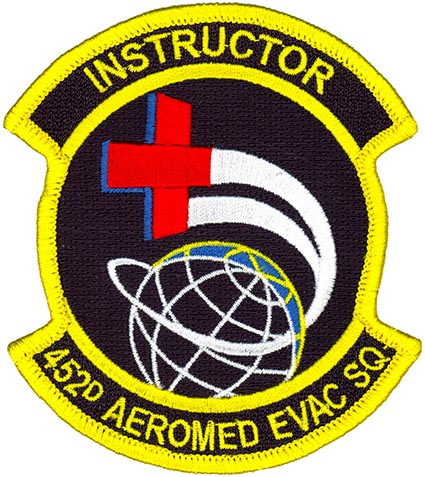452nd AEROMEDICAL EVACUATION SQUADRON – INSTRUCTOR | Flightline Insignia