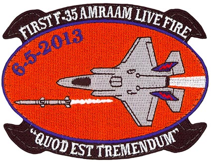 US-Air Force patch  F-35  Joint Strike Fighter  ca 10 cm