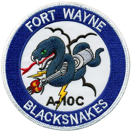163rd FIGHTER SQUADRON – A-10C – BLACKSNAKES | Flightline Insignia