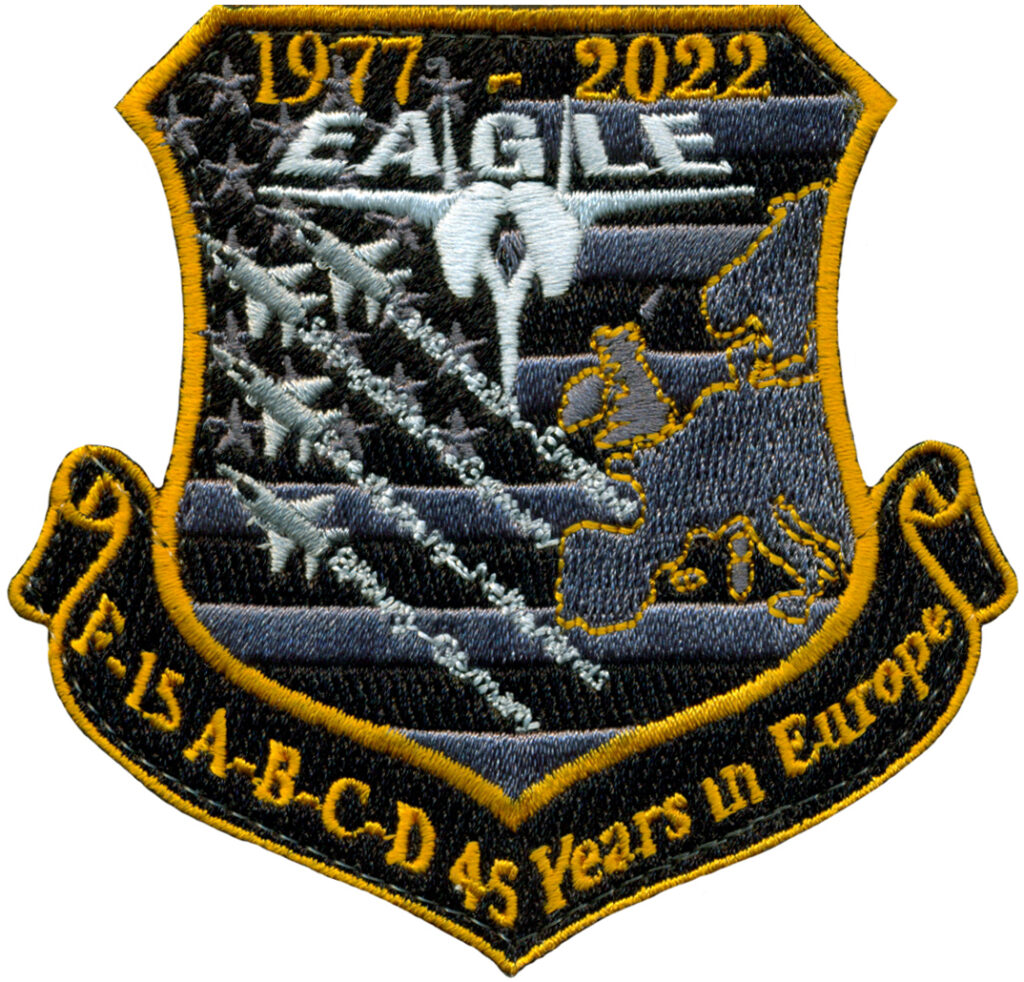 493rd FIGHTER SQUADRON F 15C 45 YEARS IN EUROPE Flightline Insignia 493rd-fighter-squadron-f-15c-45-years-in-europe-flightline-insignia