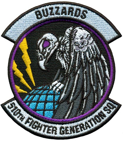 510th FIGHTER GENERATION SQUADRON – BUZZARDS | Flightline Insignia